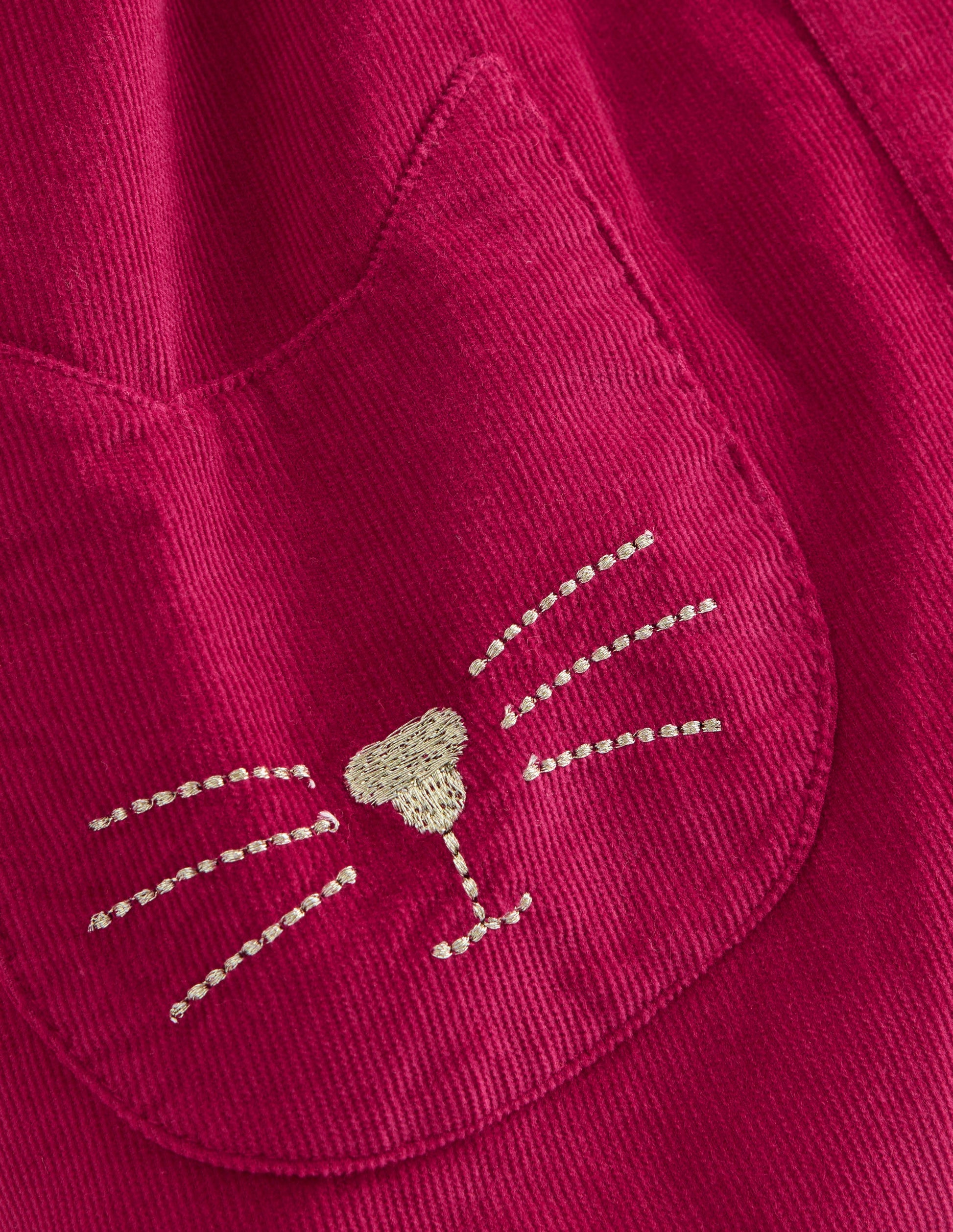 Woven Pinny Dress Set-Bright Cherry Kittens-3