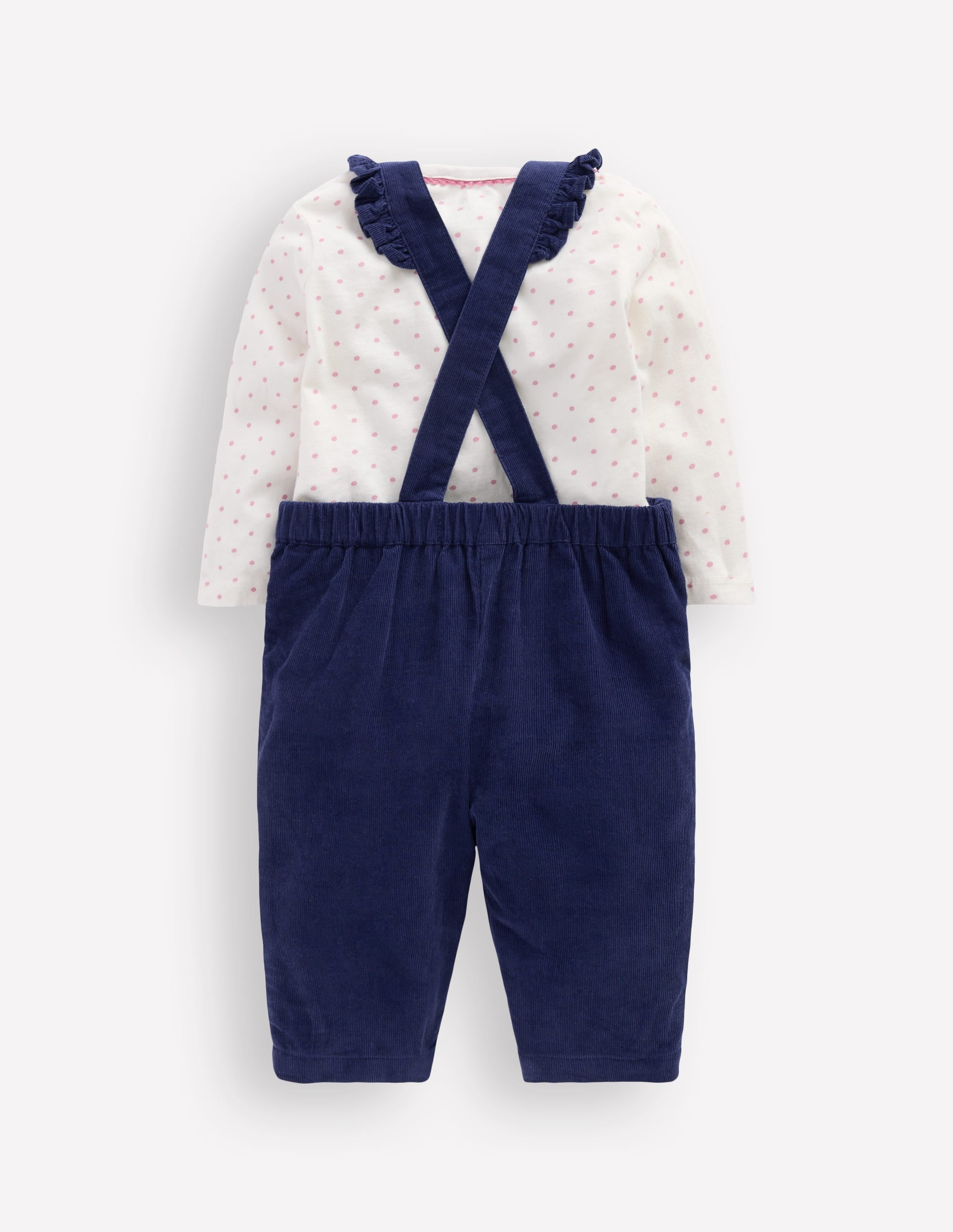 Woven Overalls Set-Navy Cat - Image 2