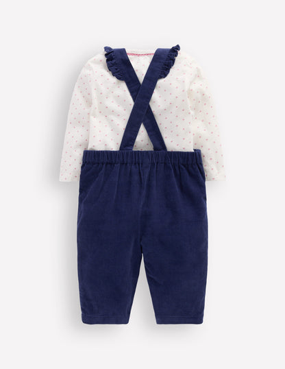 Woven Overalls Set-Navy Cat-2