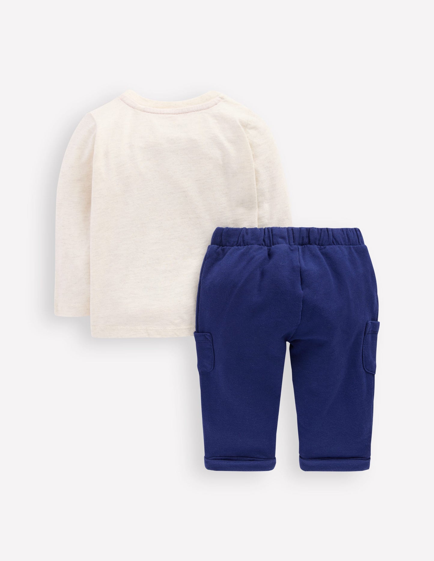 Jersey Overalls Play Set-Oatmeal Marl Train