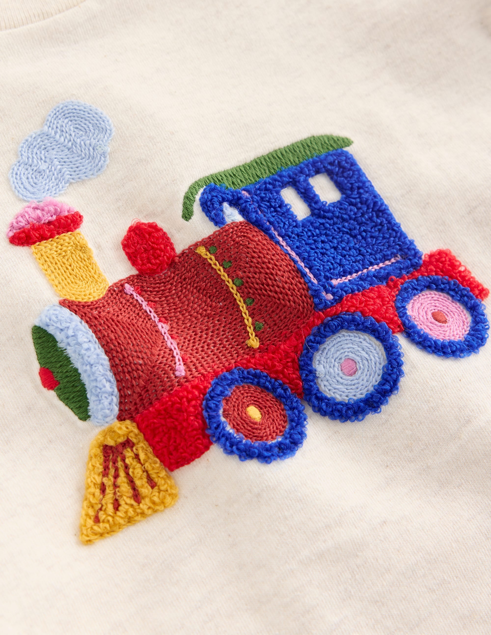 Jersey Overalls Play Set-Oatmeal Marl Train - Image 3