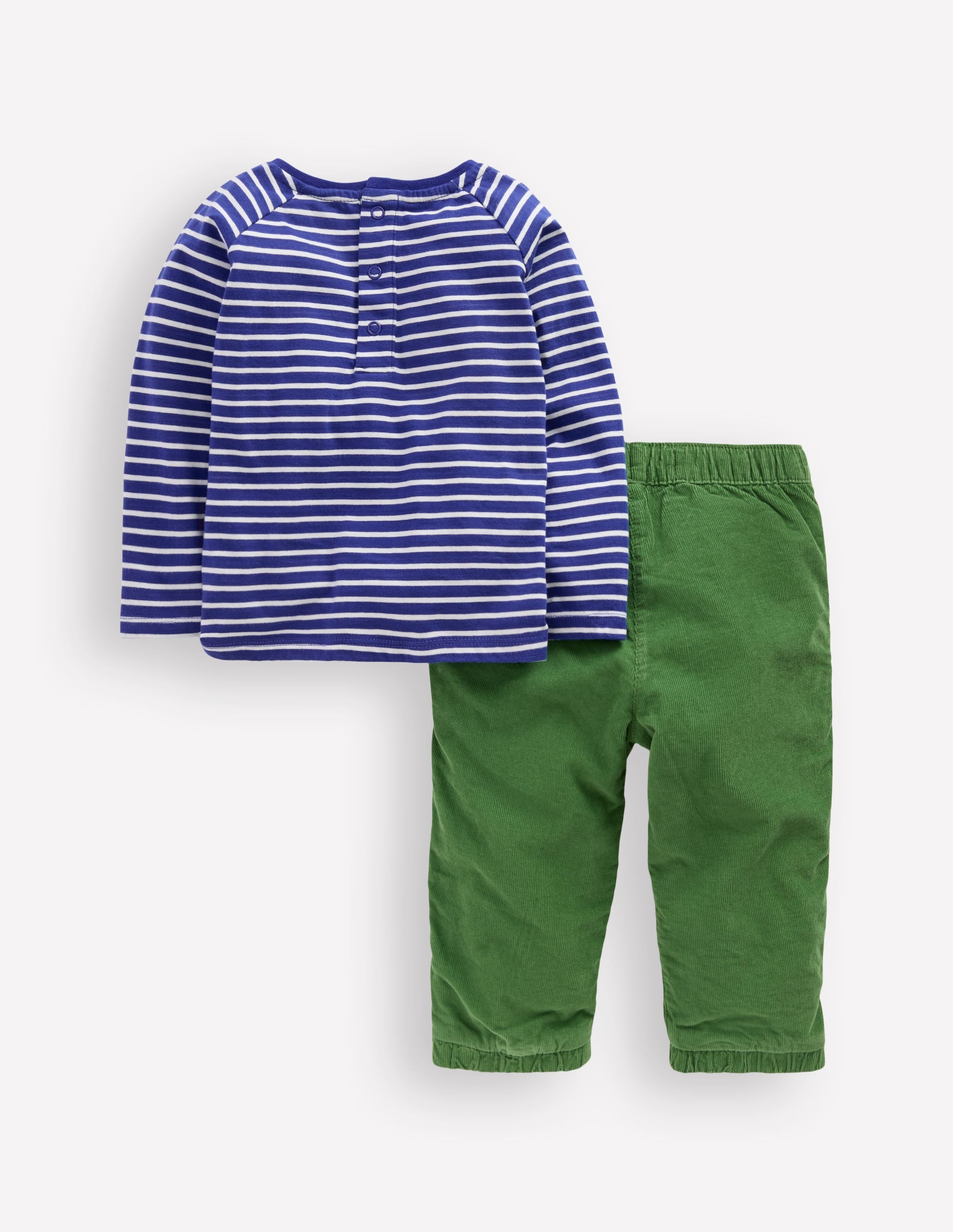Woven & Jersey Play Set-Blue Stripe Cars - Image 2