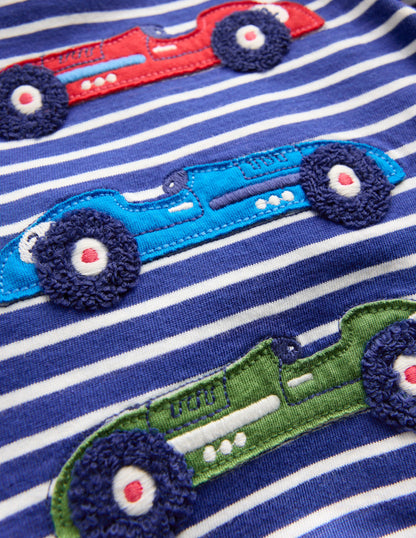 Woven & Jersey Play Set-Blue Stripe Cars-3