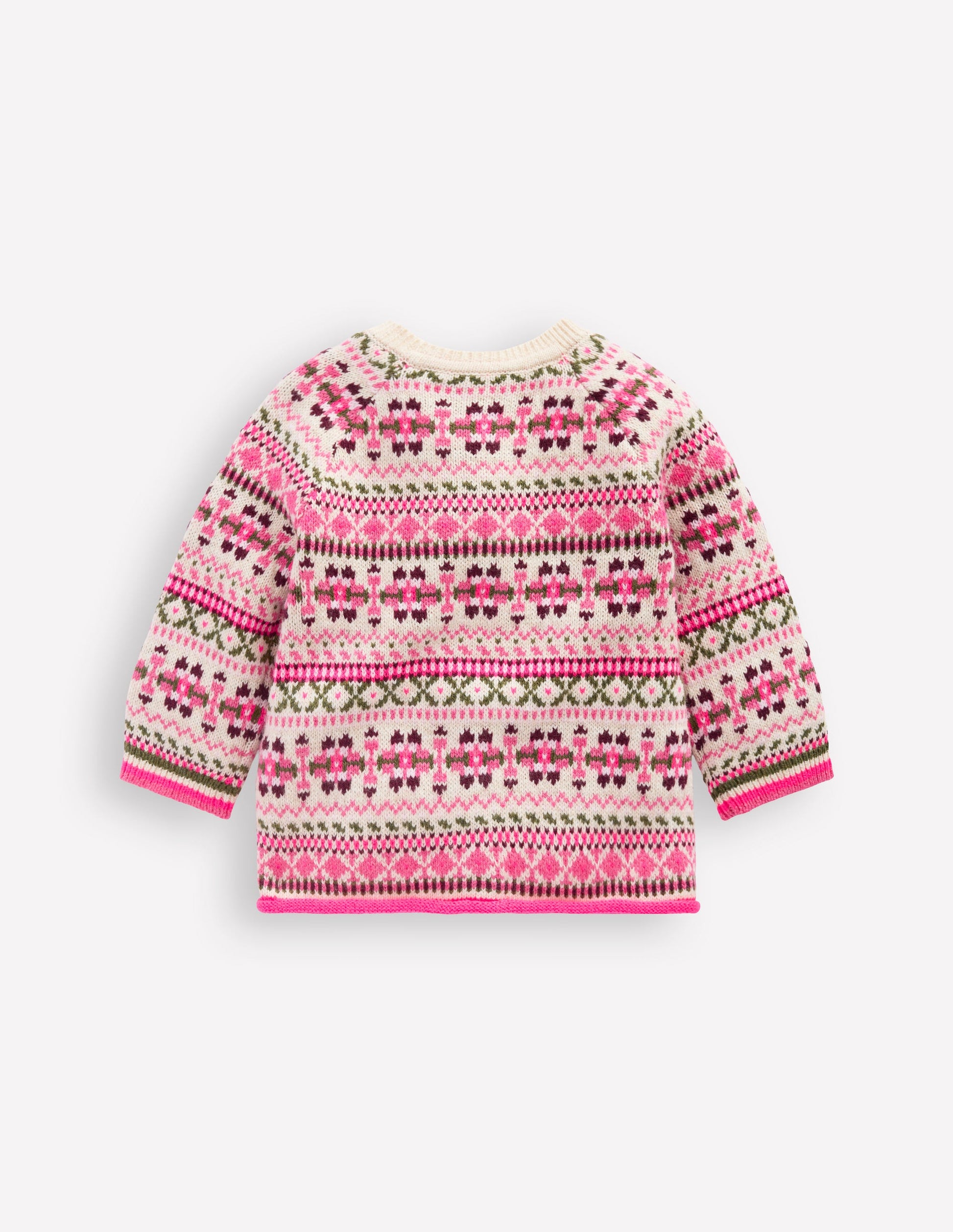 Edie Fair Isle Cardigan-Oatmeal Heritage Fair Isle-2