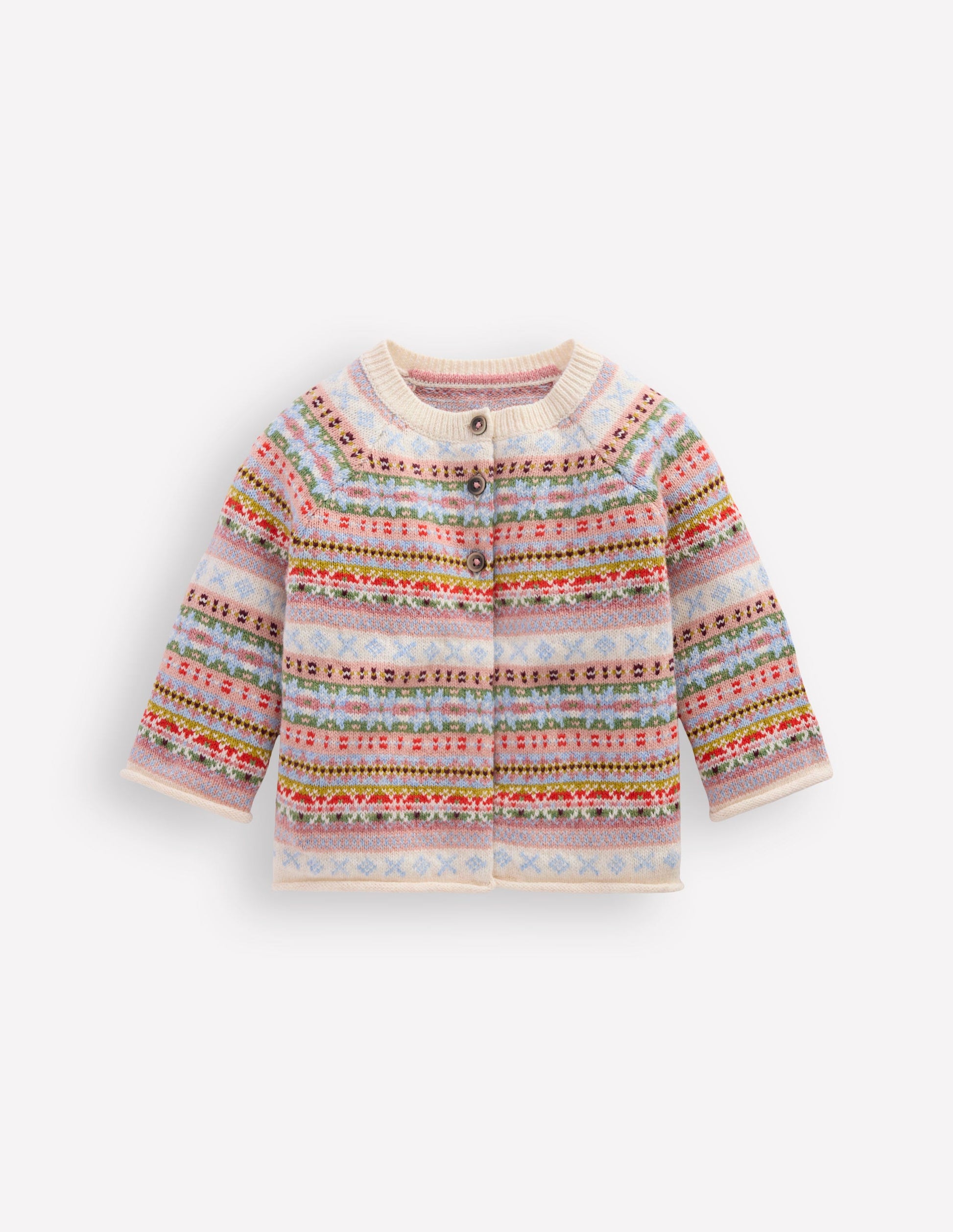 Fair Isle Cardigan-Soft Multi-1