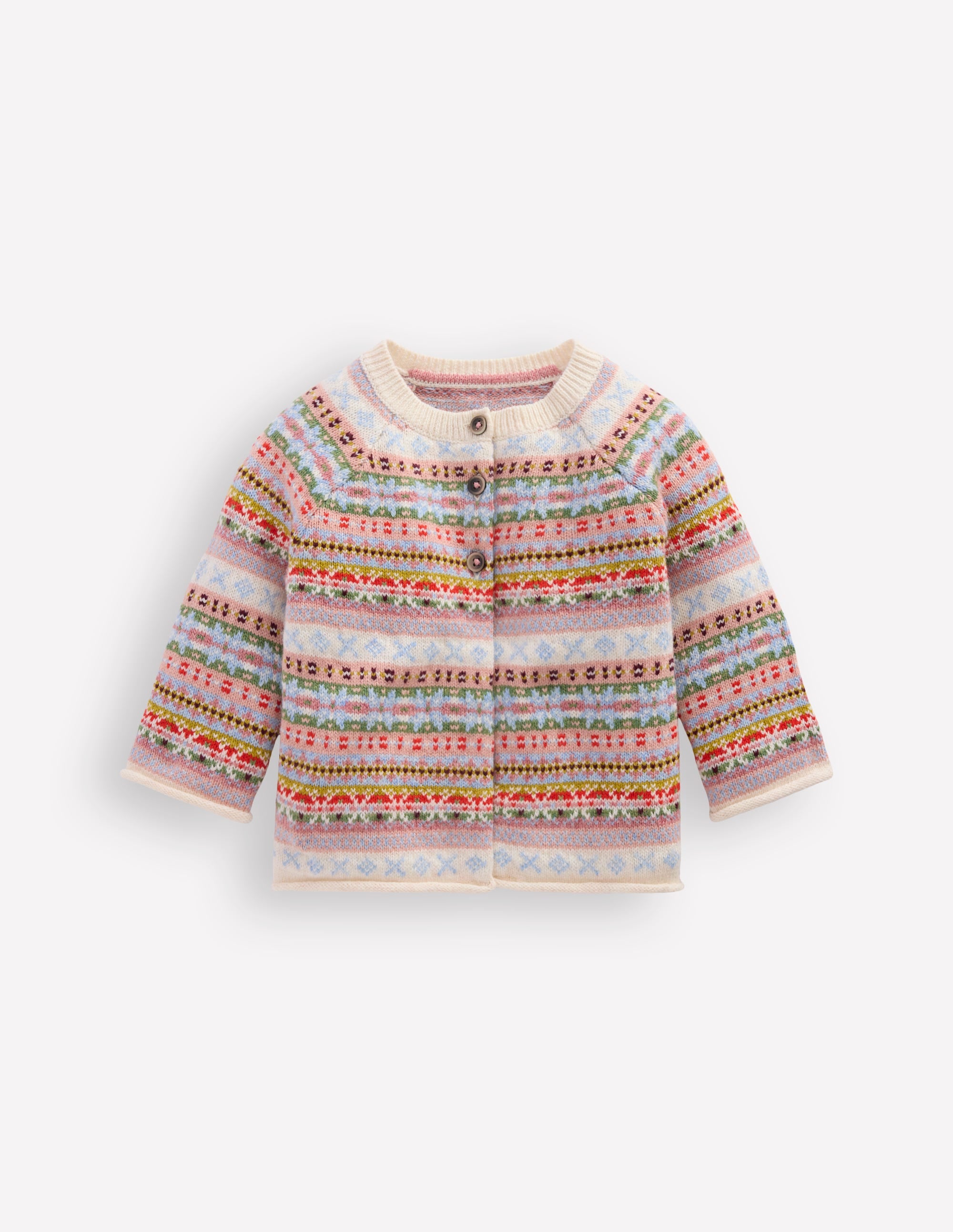 Fair Isle Cardigan-Soft Multi - Image 1
