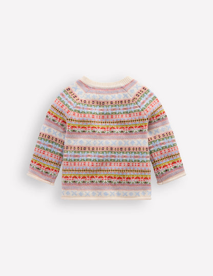 Fair Isle Cardigan-Soft Multi-2