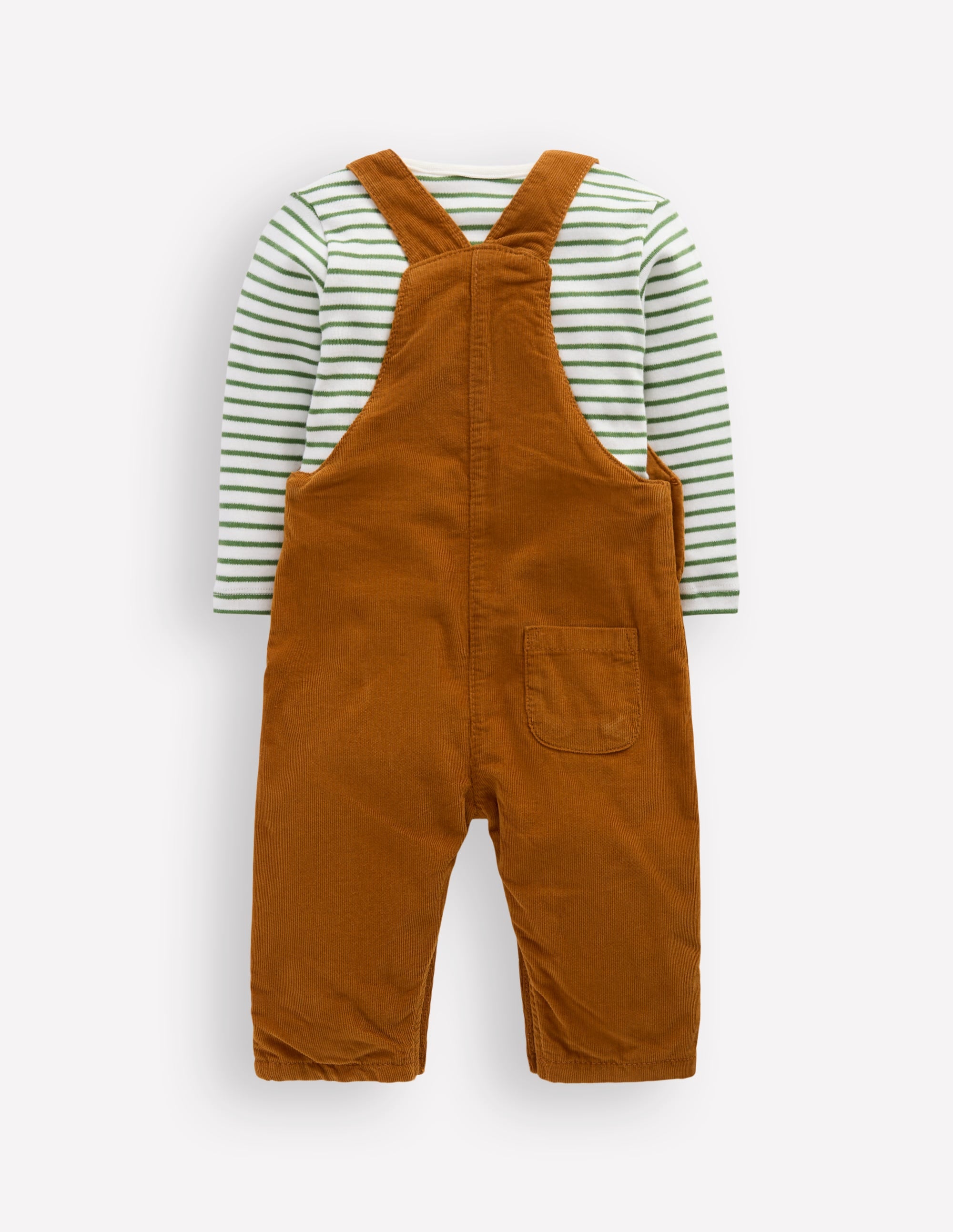 Novelty Cord Overalls Set-Brown Dog - Image 2