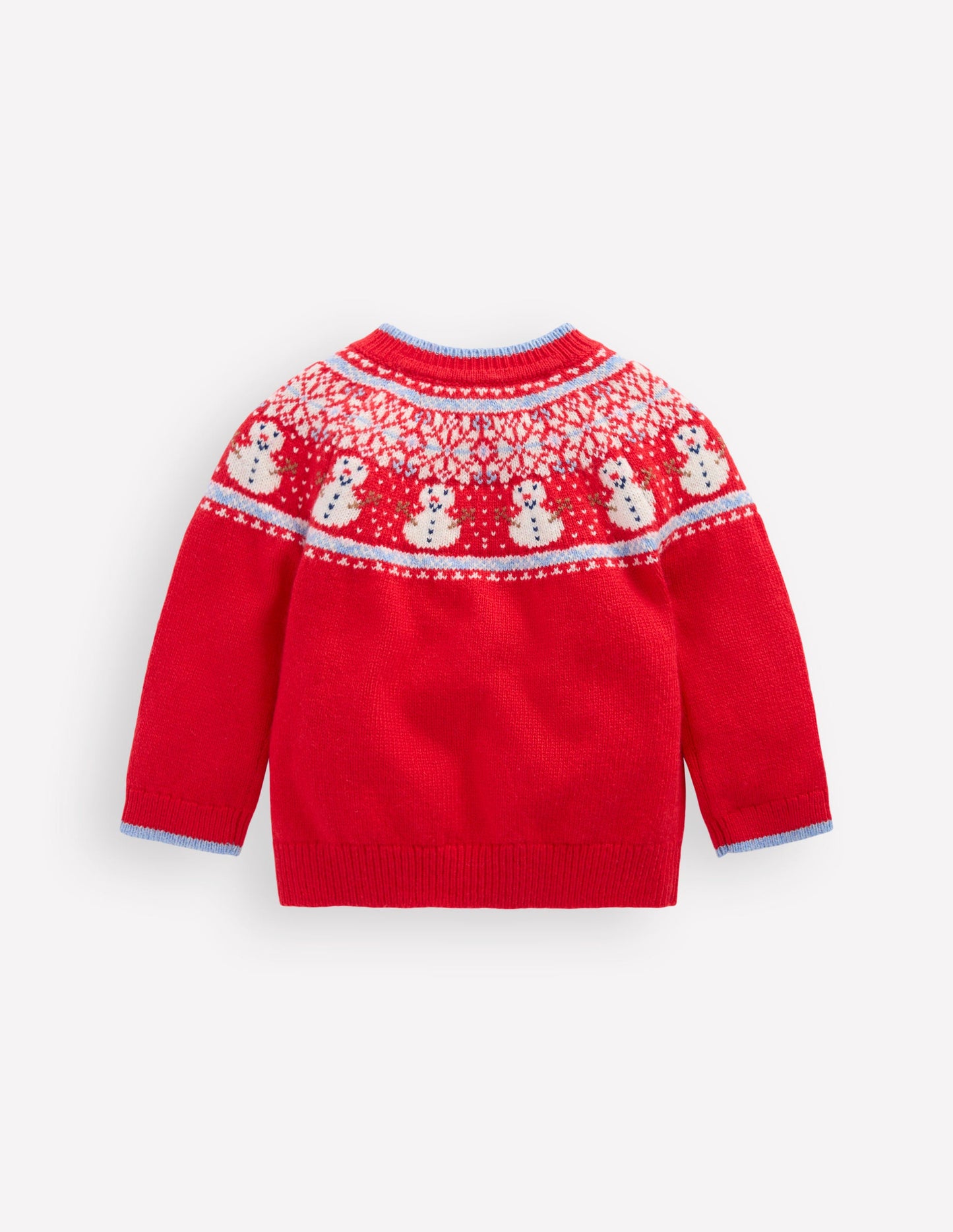 Fair isle Sweater-Red Snowman