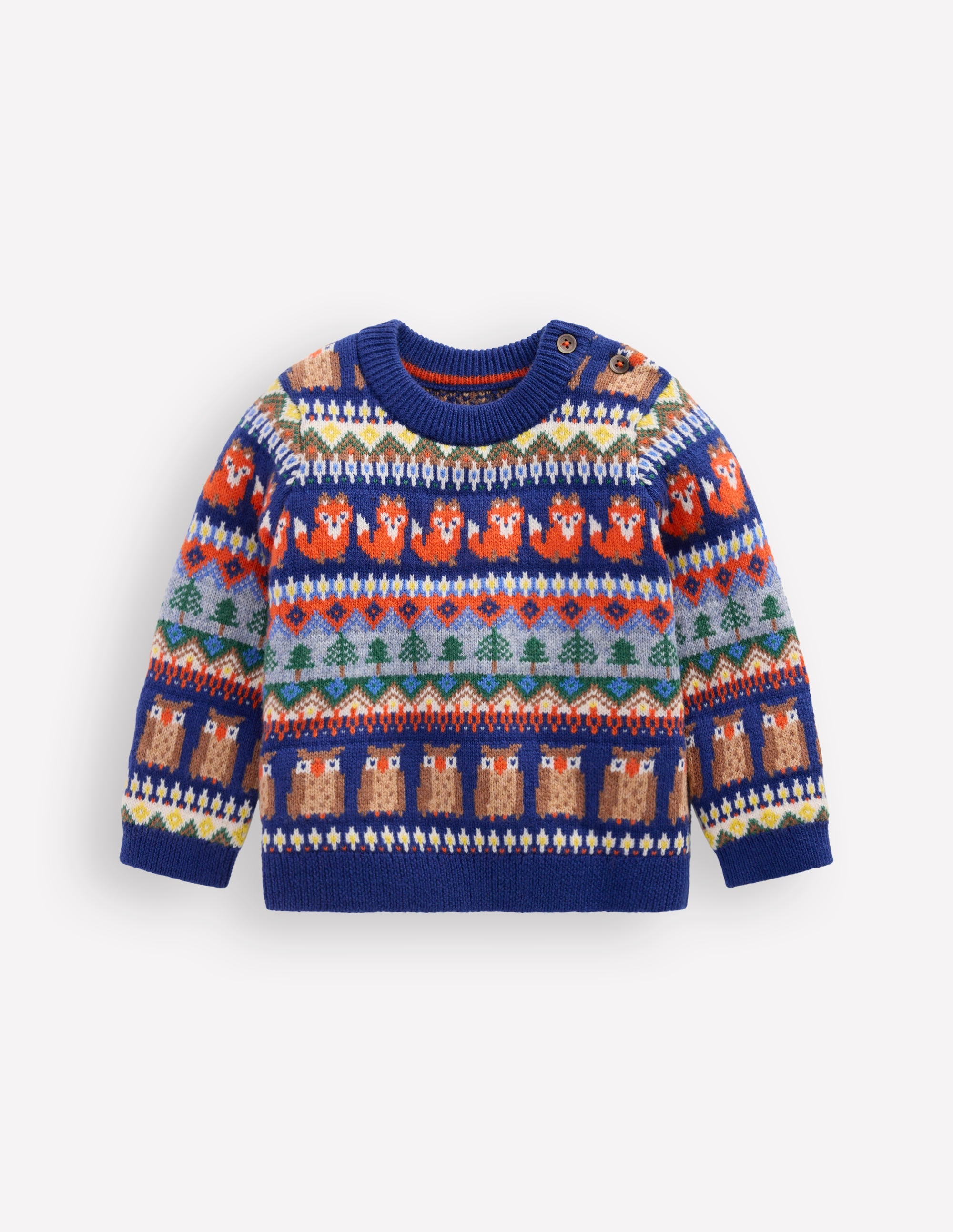 Fair isle Sweater-Multi Woodland Fair Isle - Image 1
