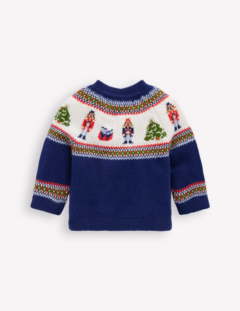 Fair isle Sweater-College Navy Nutcracker-2