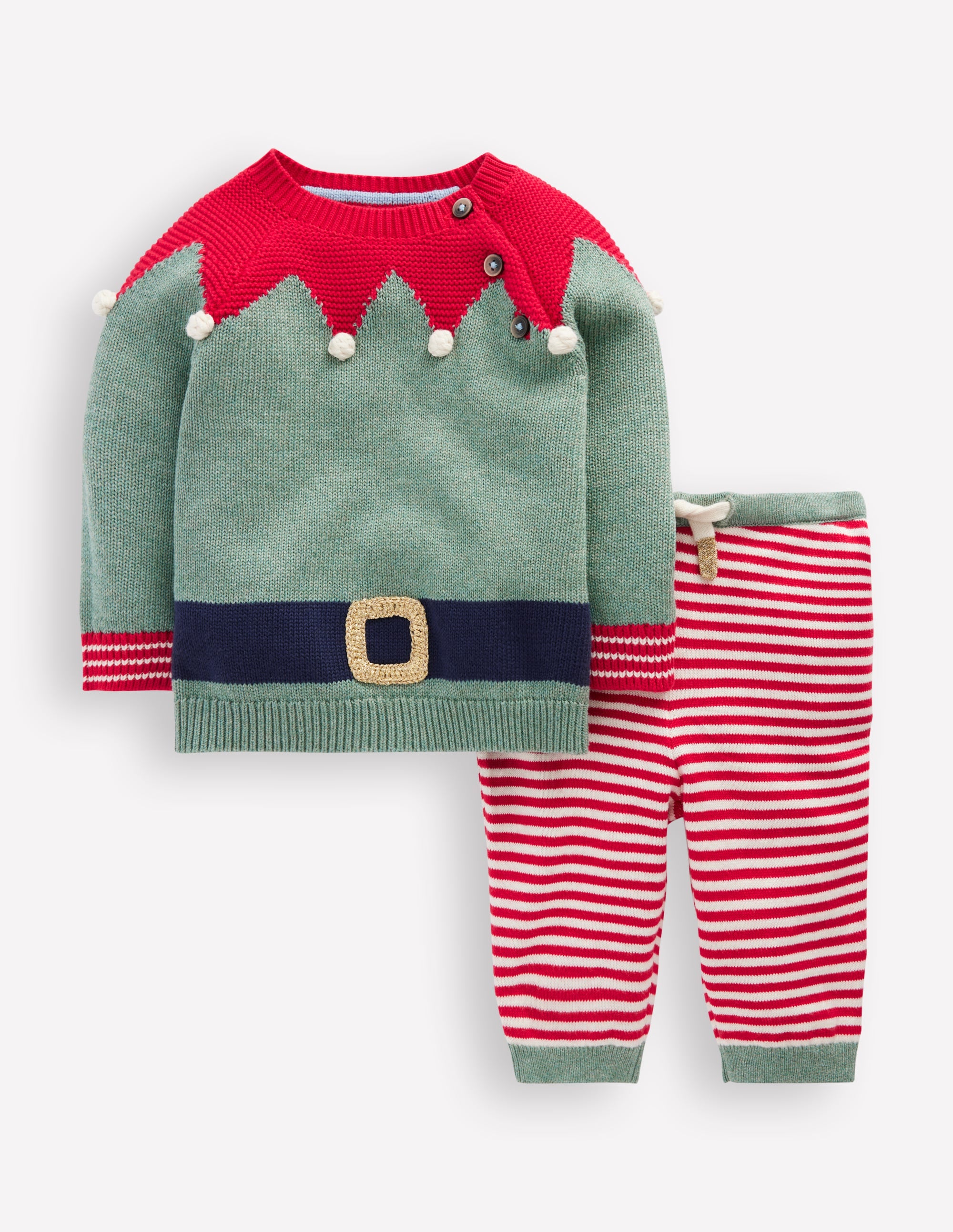Knitted Play Set-Csarite Green Elf - Image 1