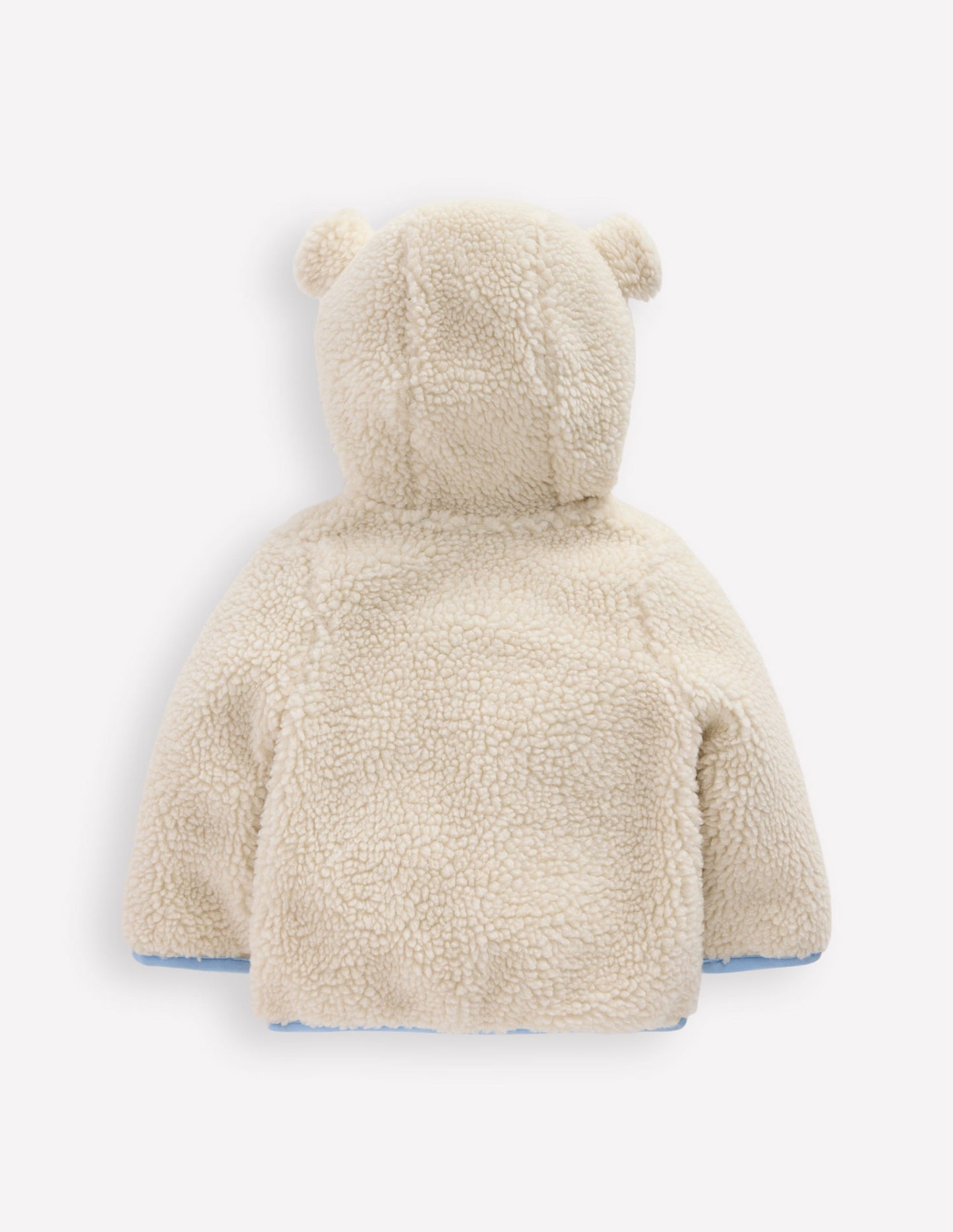 Girls Novelty Cosy Borg Jacket-Oatmeal Bears