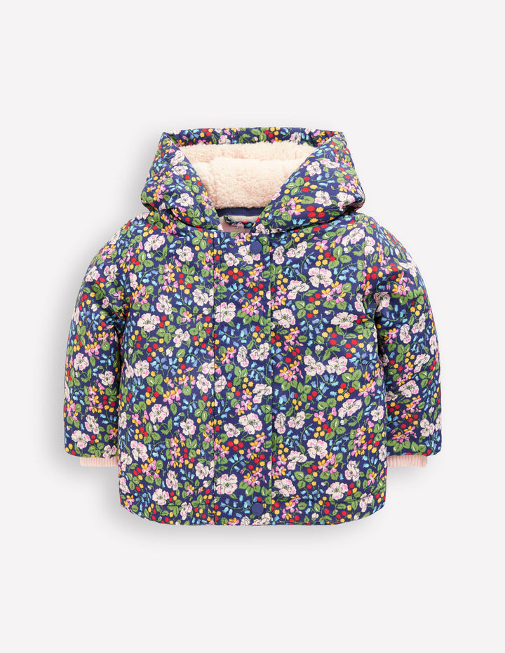 Girls 3-in-1 Coat-Twilight Berry Floral
