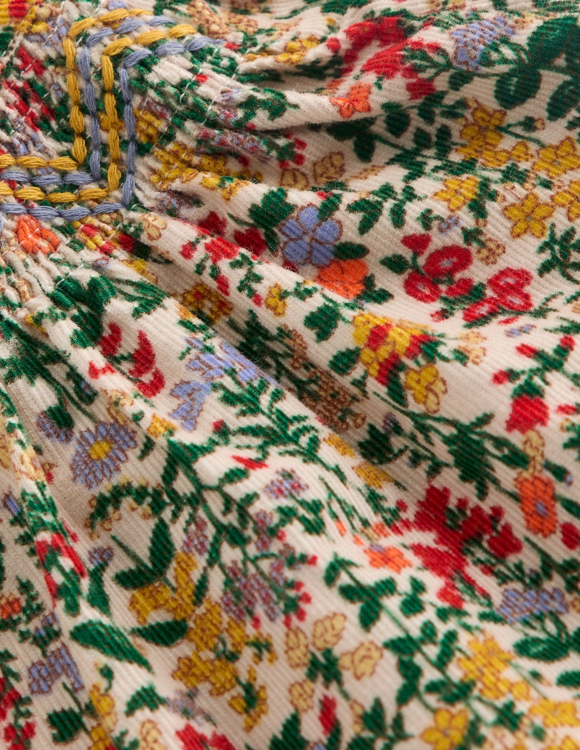 Woven Co-ord Play set-Multi Floral Meadow-3