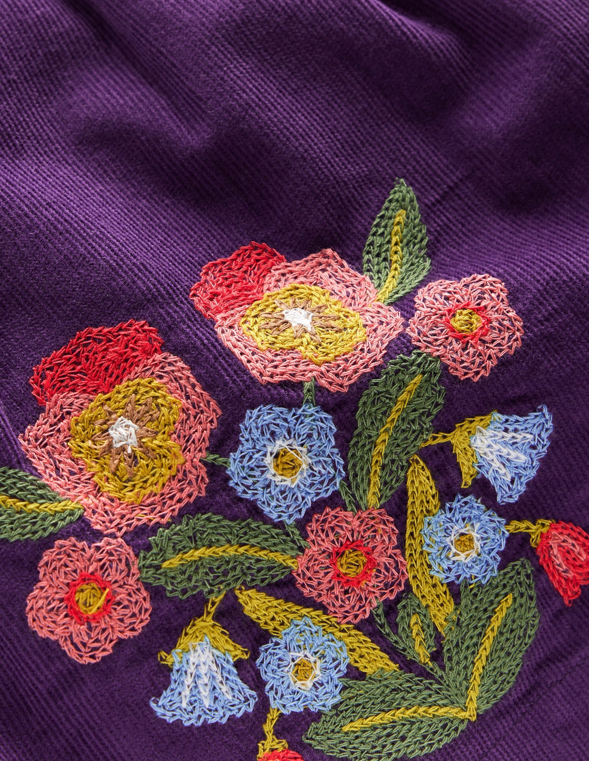 Embroidered Woven Pinnie Set-Mystic Purple-3