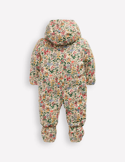 Girls Snowsuit-Multi Flower Meadow-2