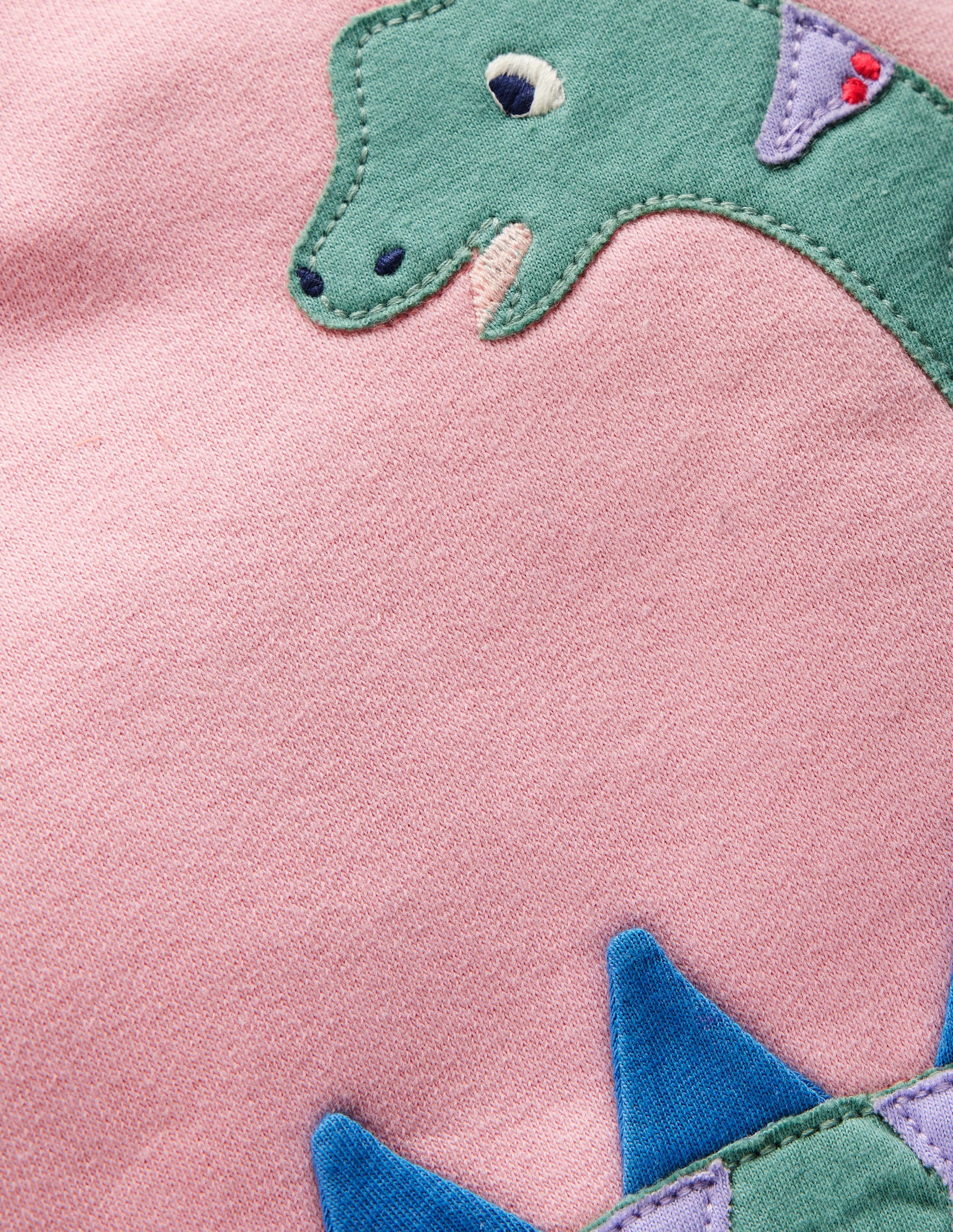 Girls Novelty Sweatshirt-Vintage Pink Dino-3