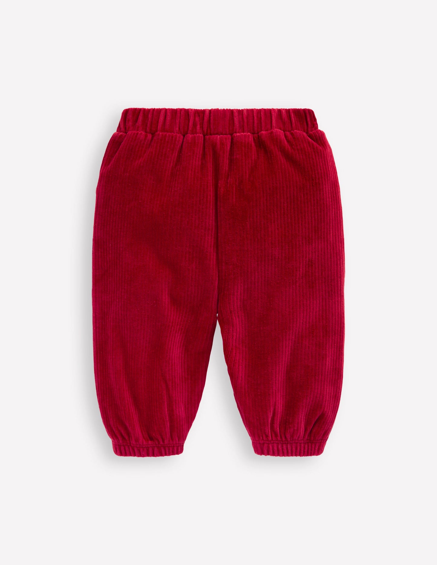 Jersey Cord Pants-Carmine Red