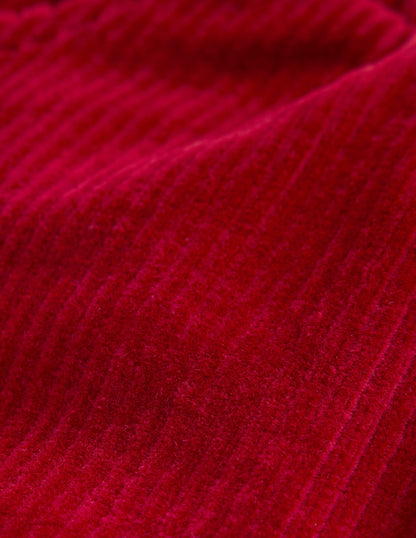 Jersey Cord Pants-Carmine Red-3