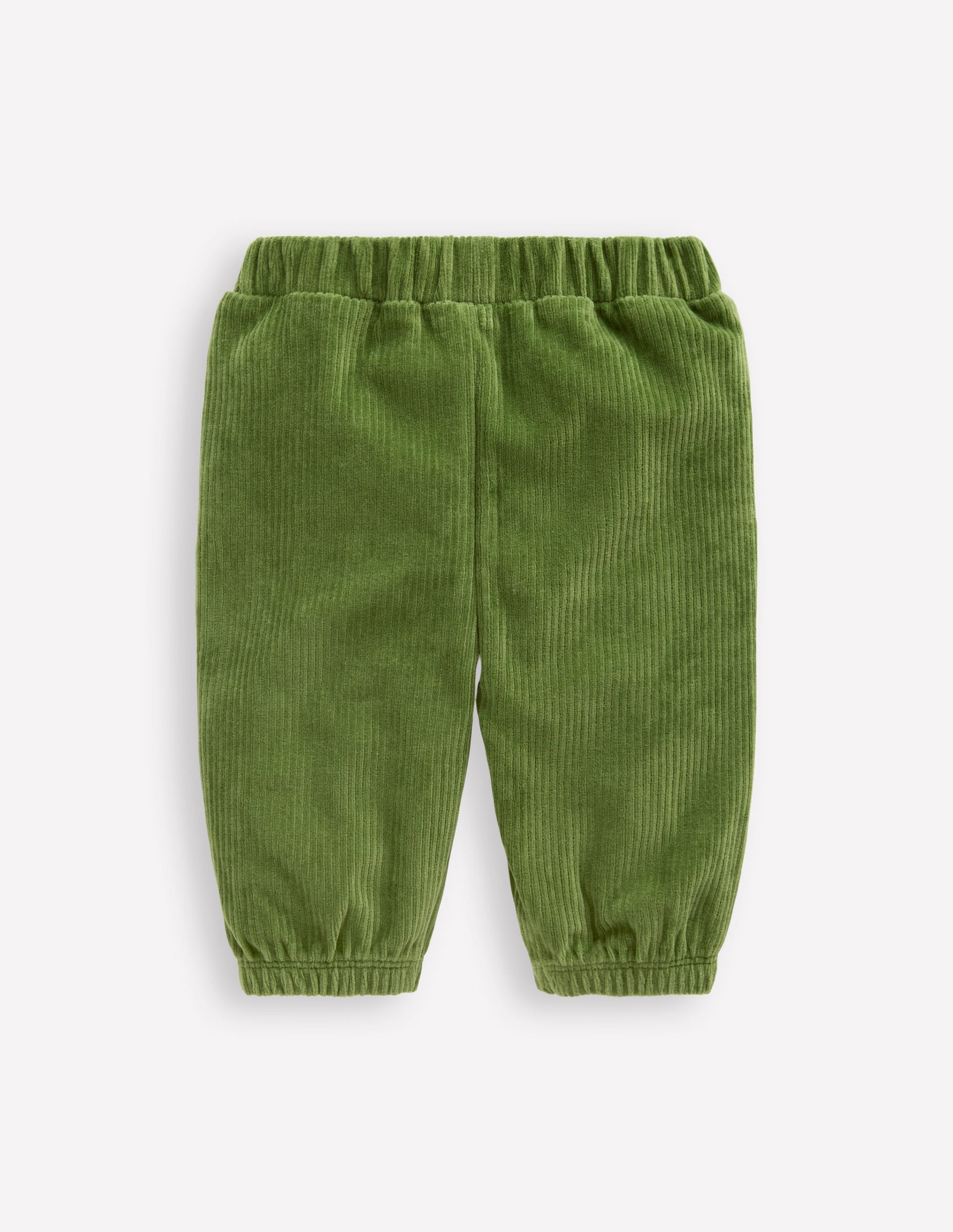 Jersey Cord Pants-Broccoli Green-2
