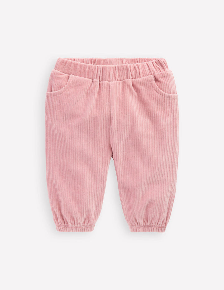 Jersey Cord Pants-Vintage Pink