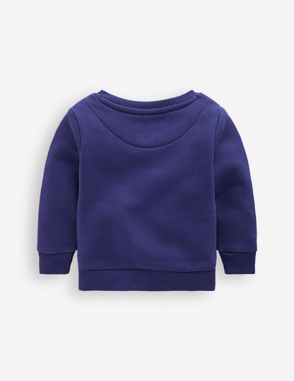 Boys Appliqué Sweatshirt-Navy Polar Bear-2