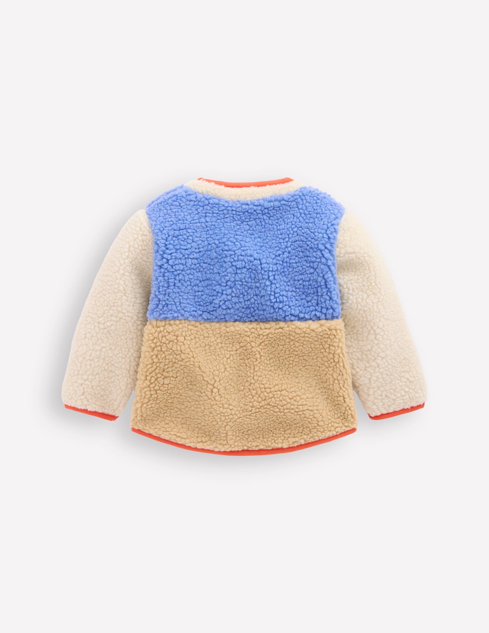 Cosy Borg Jacket-Multi Colour Block-2
