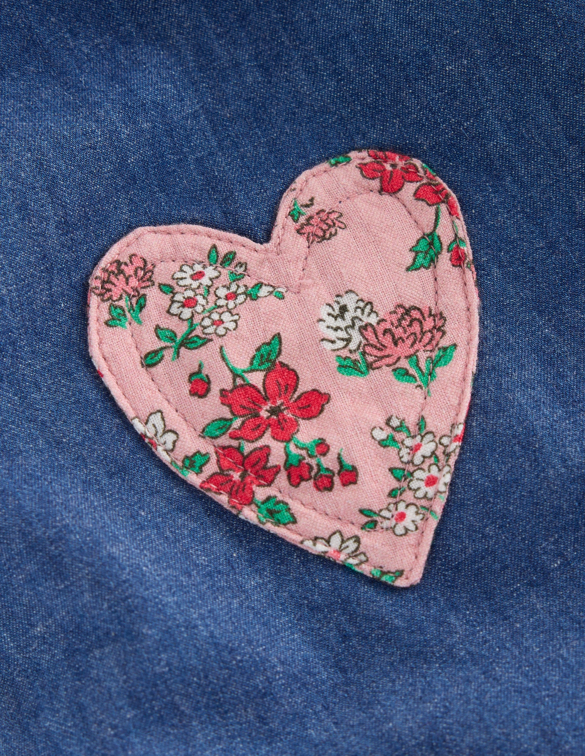 Chambray Romper-Chambray Floral Hearts-3