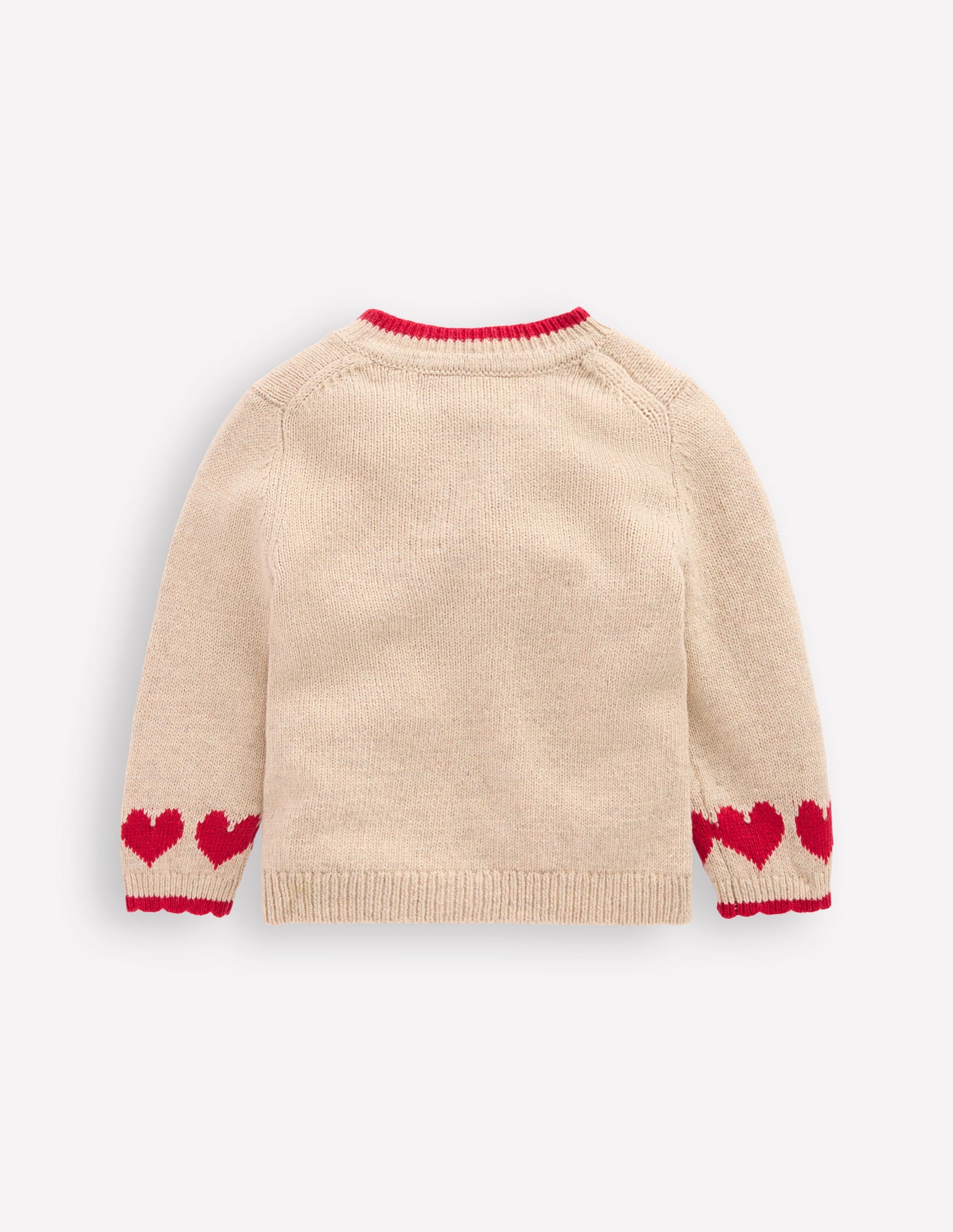 Logo Cardigan-Chinchilla Melange Heart-2