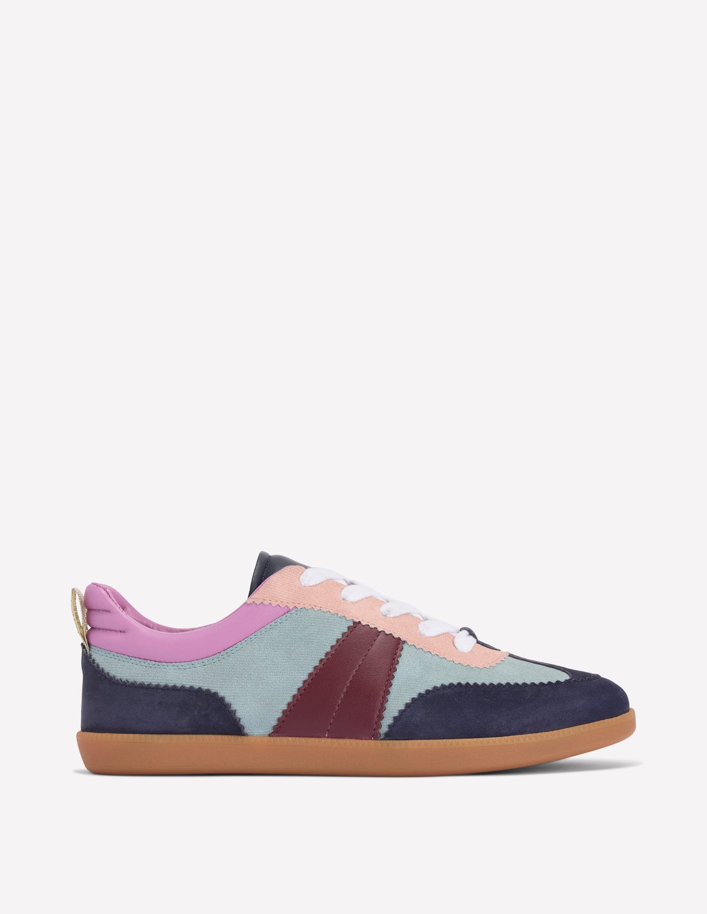 Erin Retro Tennis Trainers-Cord Colourblock