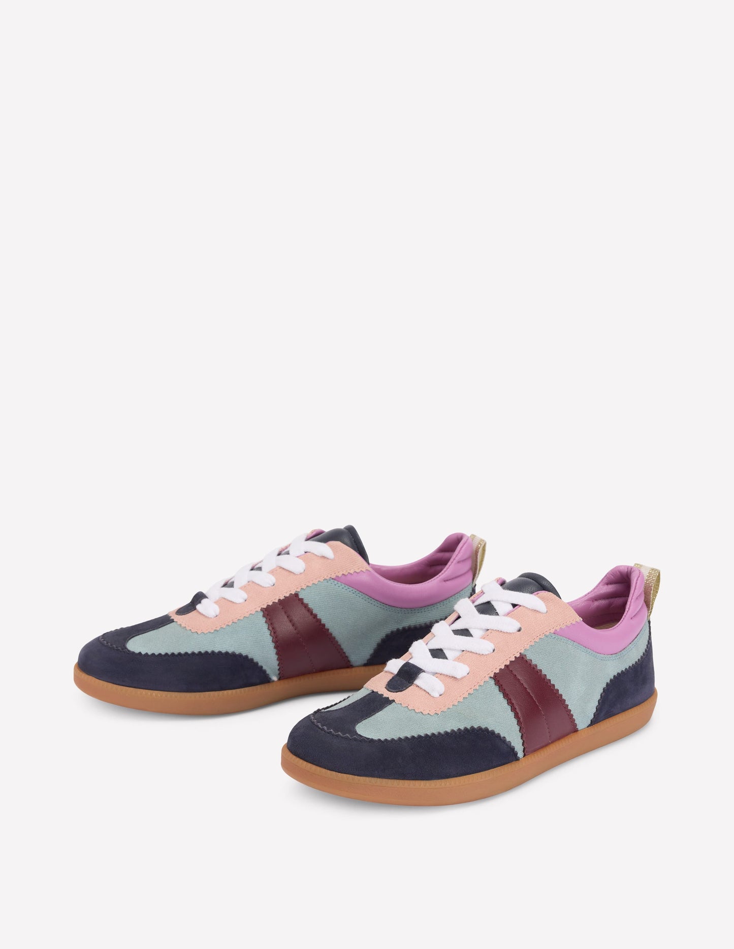 Erin Retro Tennis Trainers-Cord Colourblock