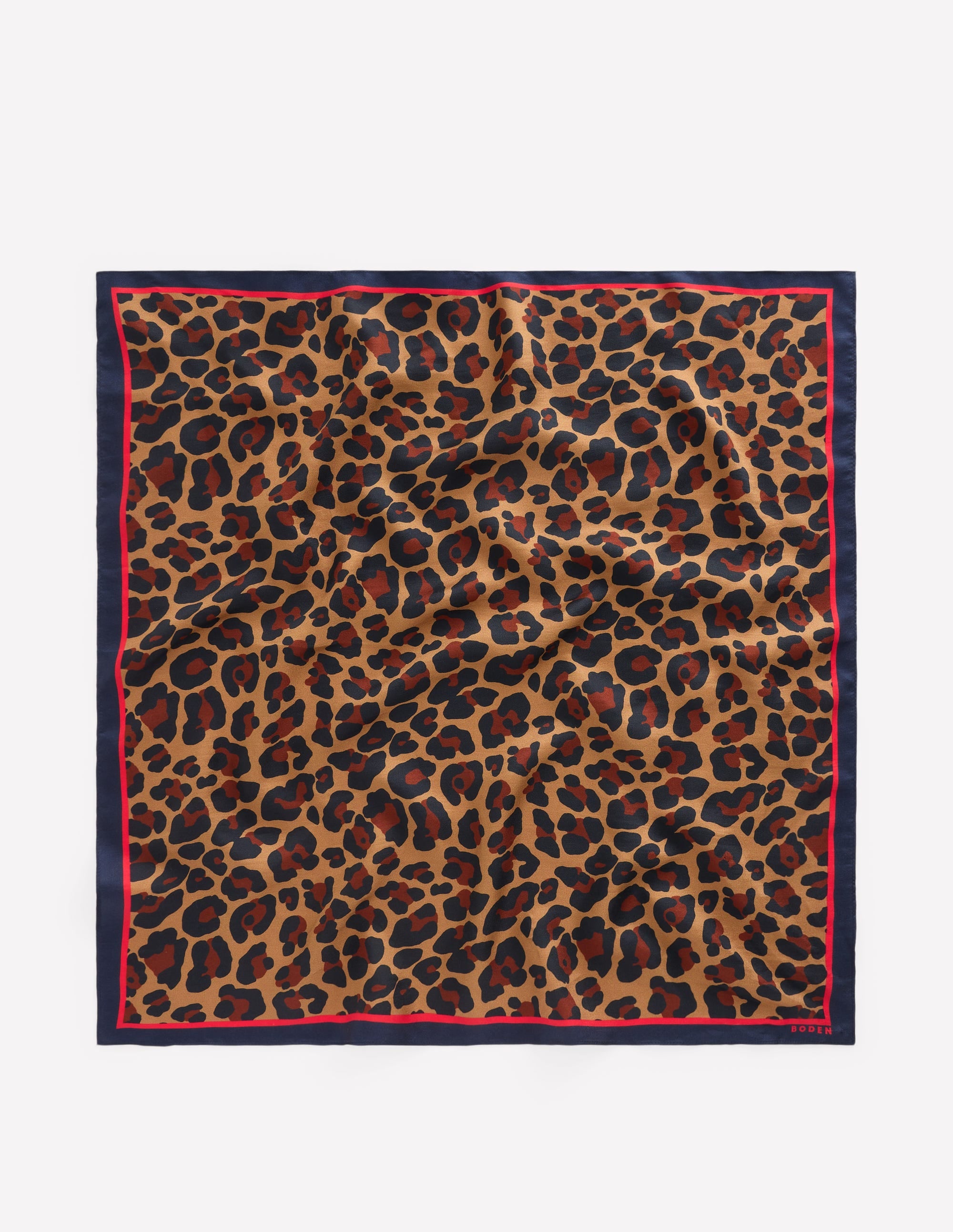 Elisabeth Silk Square Scarf-Multi, Cheetah Pop - Image 4