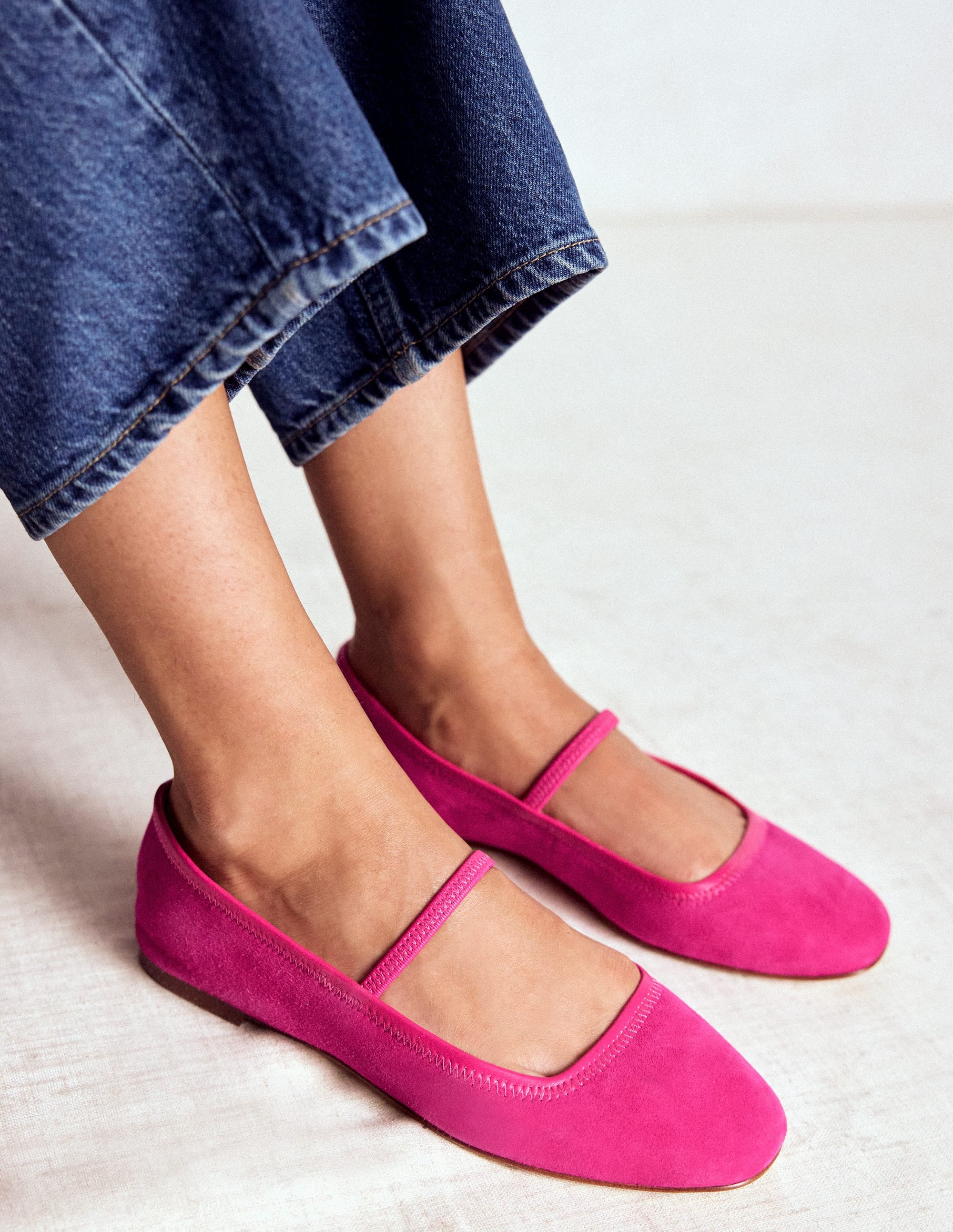 Thea Mary Jane Ballet Flats-Pink Peony - Image 2