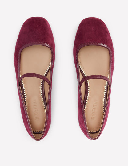 Thea Mary Jane Ballet Flats-Oxblood-5