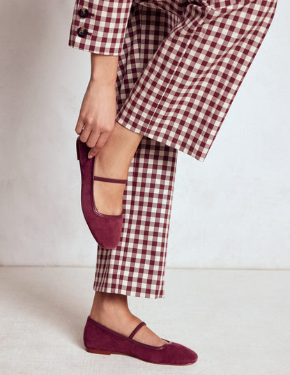 Thea Mary Jane Ballet Flats-Oxblood-2