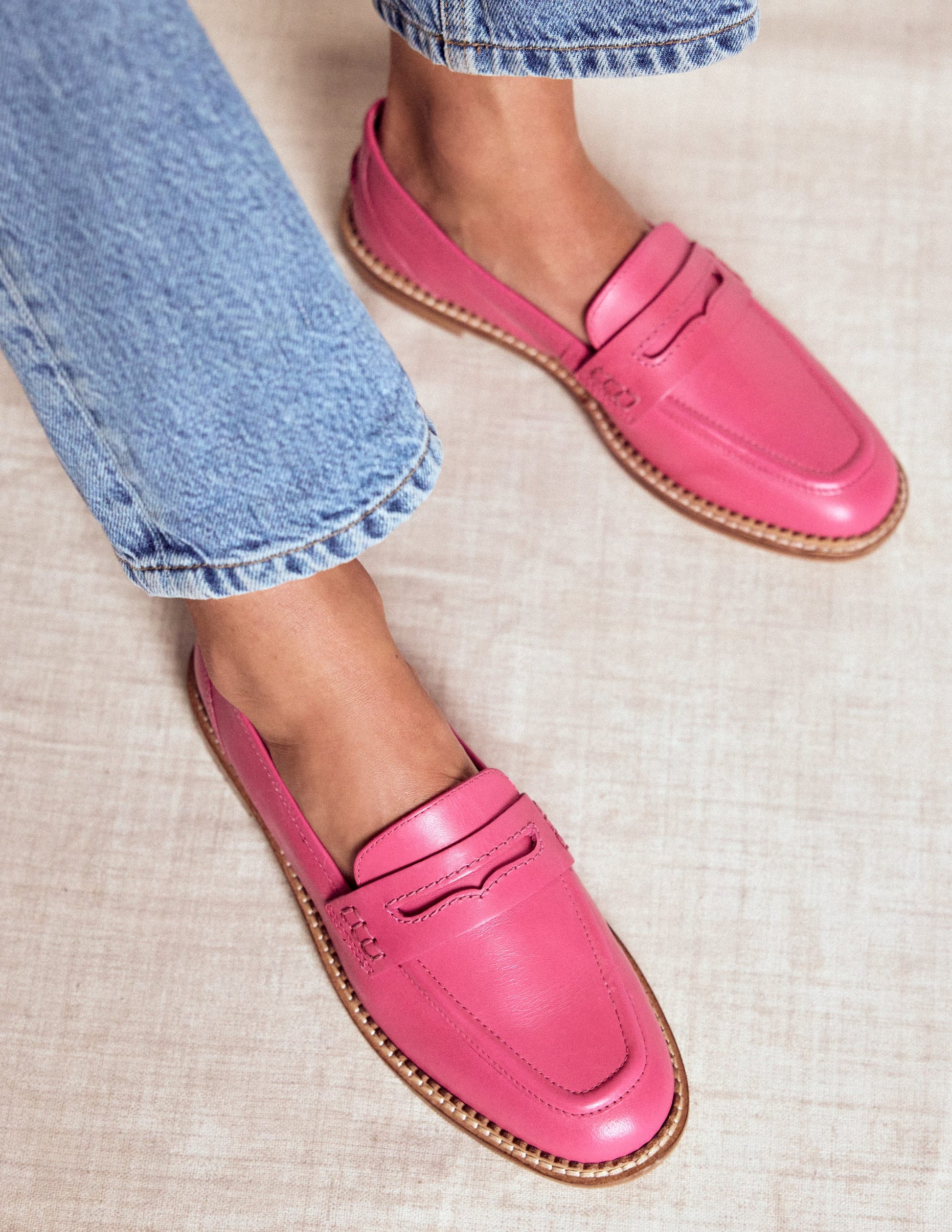 Nya Penny Loafers-Pink-2