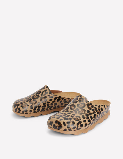 Lyla Colour Block Clogs-Leopard-3