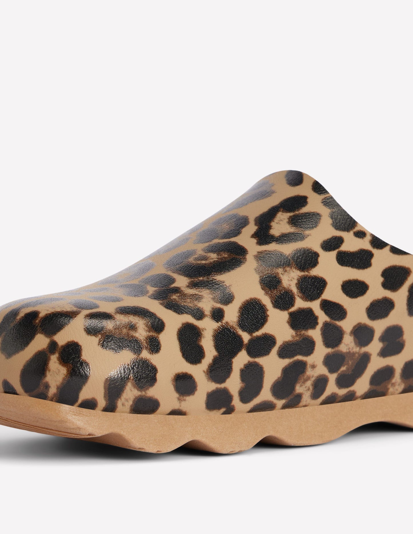 Lyla Colour Block Clogs-Leopard
