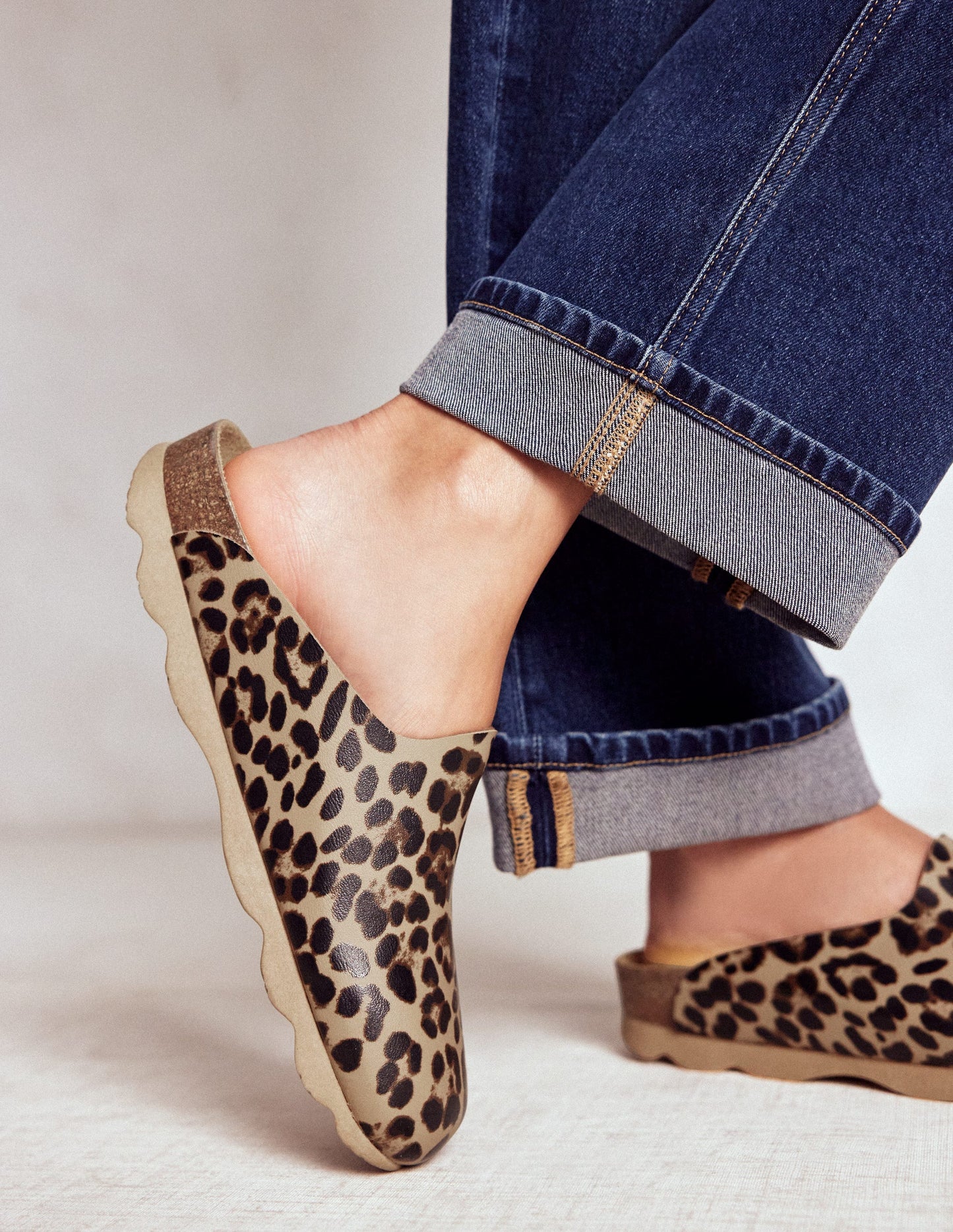 Lyla Colour Block Clogs-Leopard