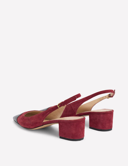 Ailsa Block Heel Slingbacks-Oxblood-5