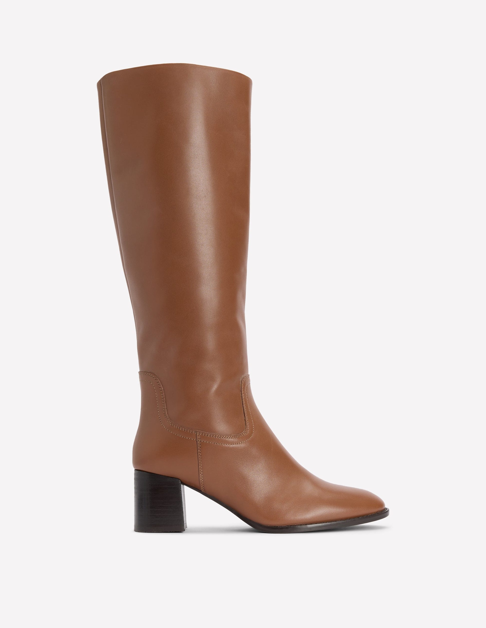 Skye Smart Knee Boots-Tan-1