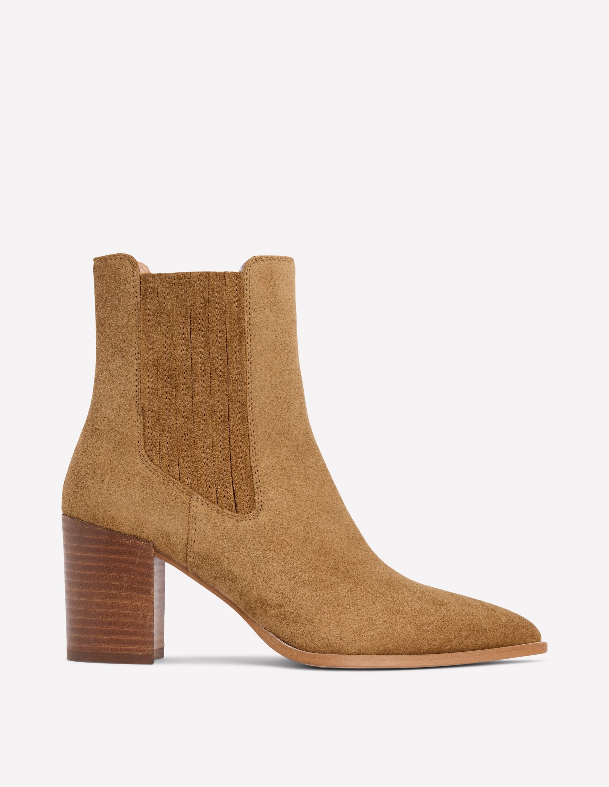 Point Casual Ankle Boots-Caramel Boden USA