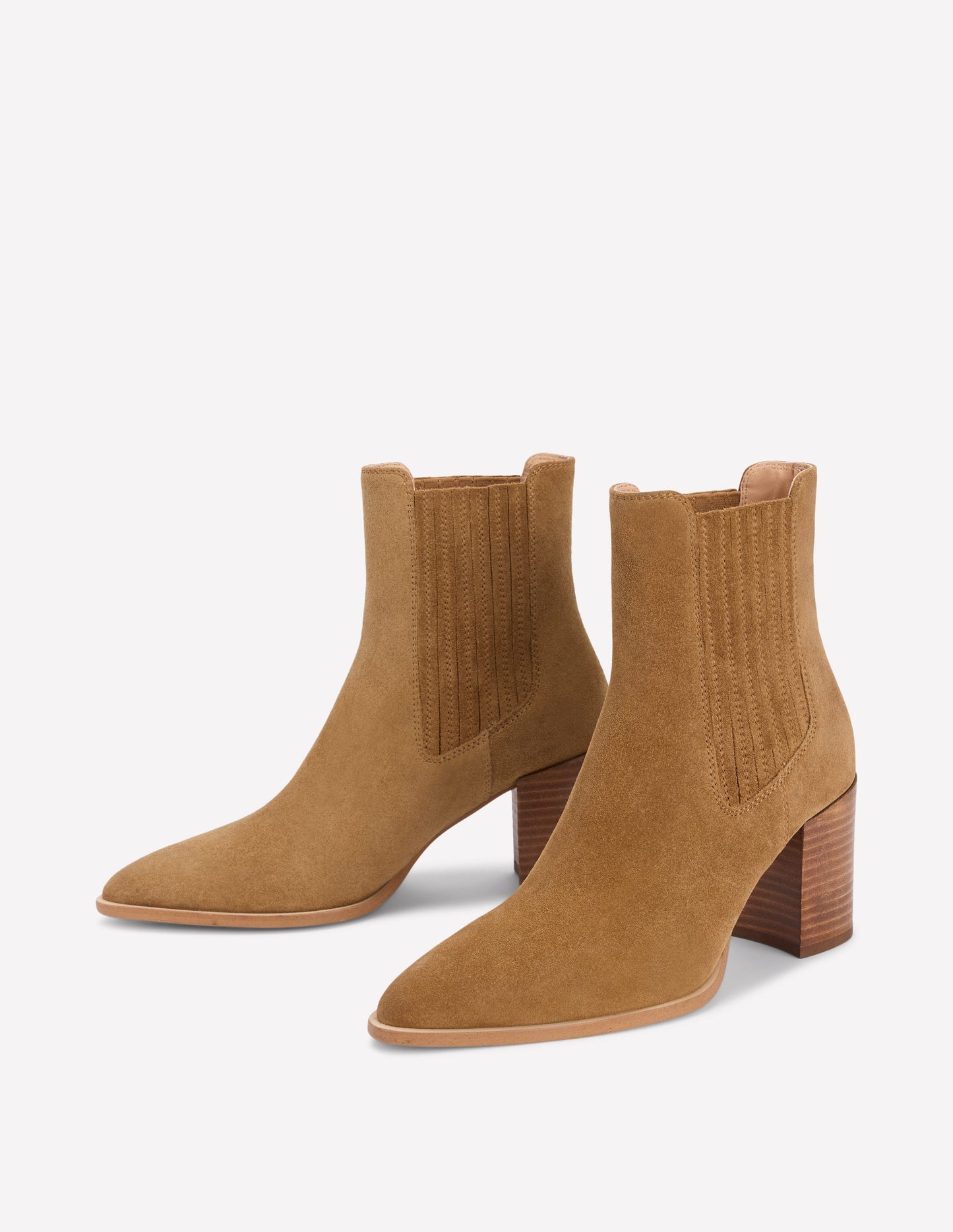 Point Casual Ankle Boots-Tobacco