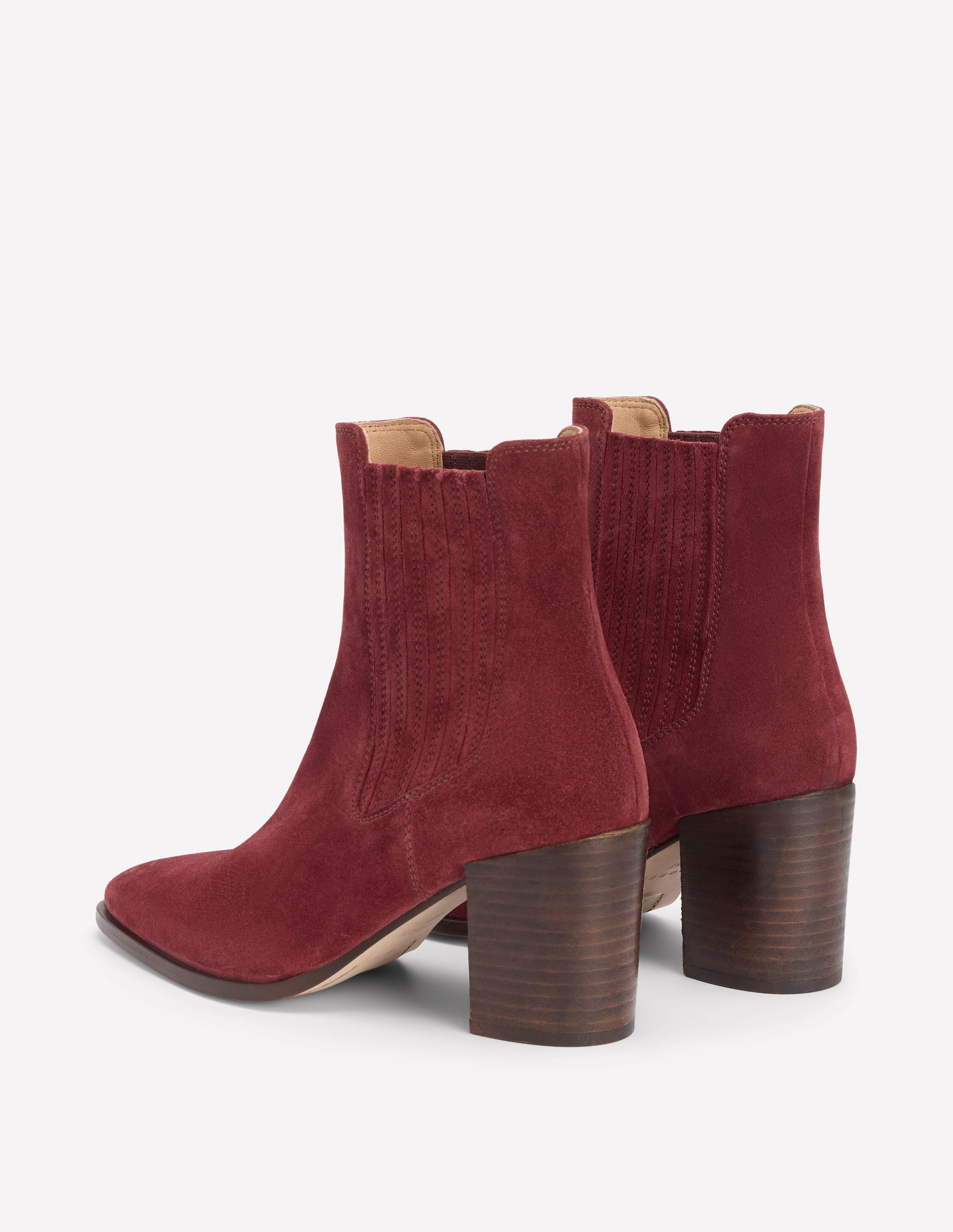 Point Casual Ankle Boots-Oxblood-5