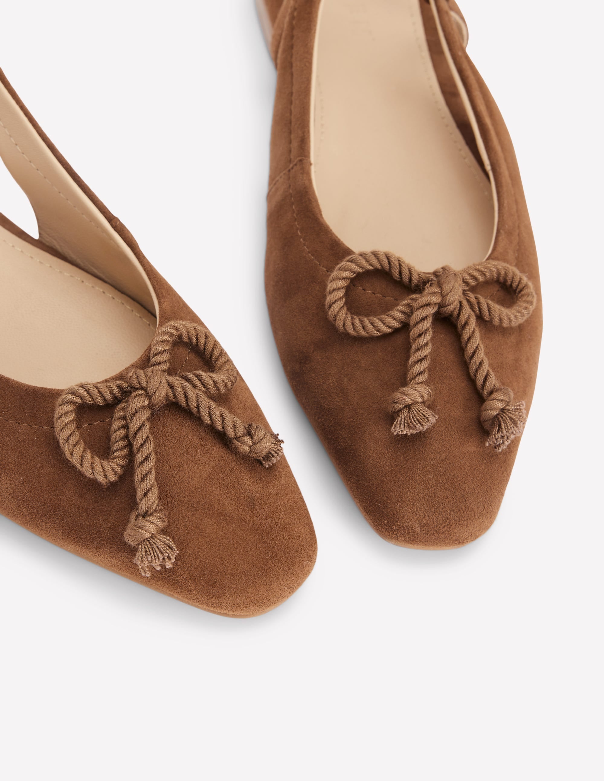 Easy Slingback Flats-Raw Umber | Boden USA
