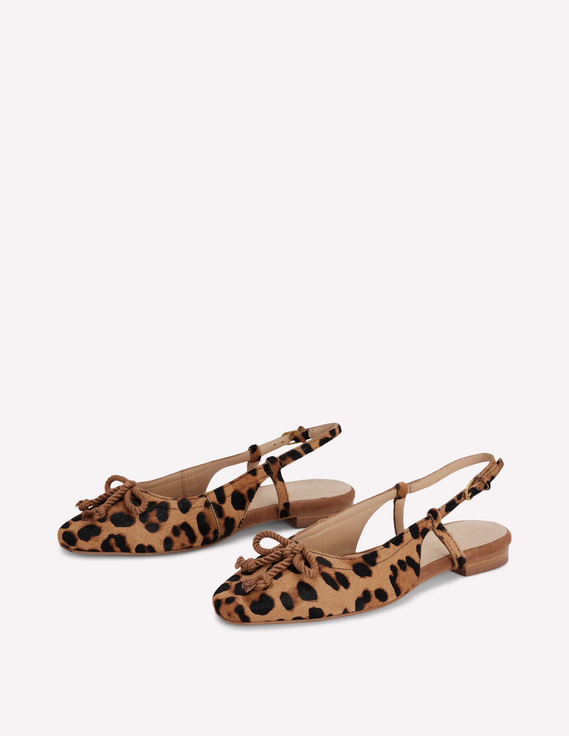 Easy Slingback Flats-Classic Leopard Boden USA