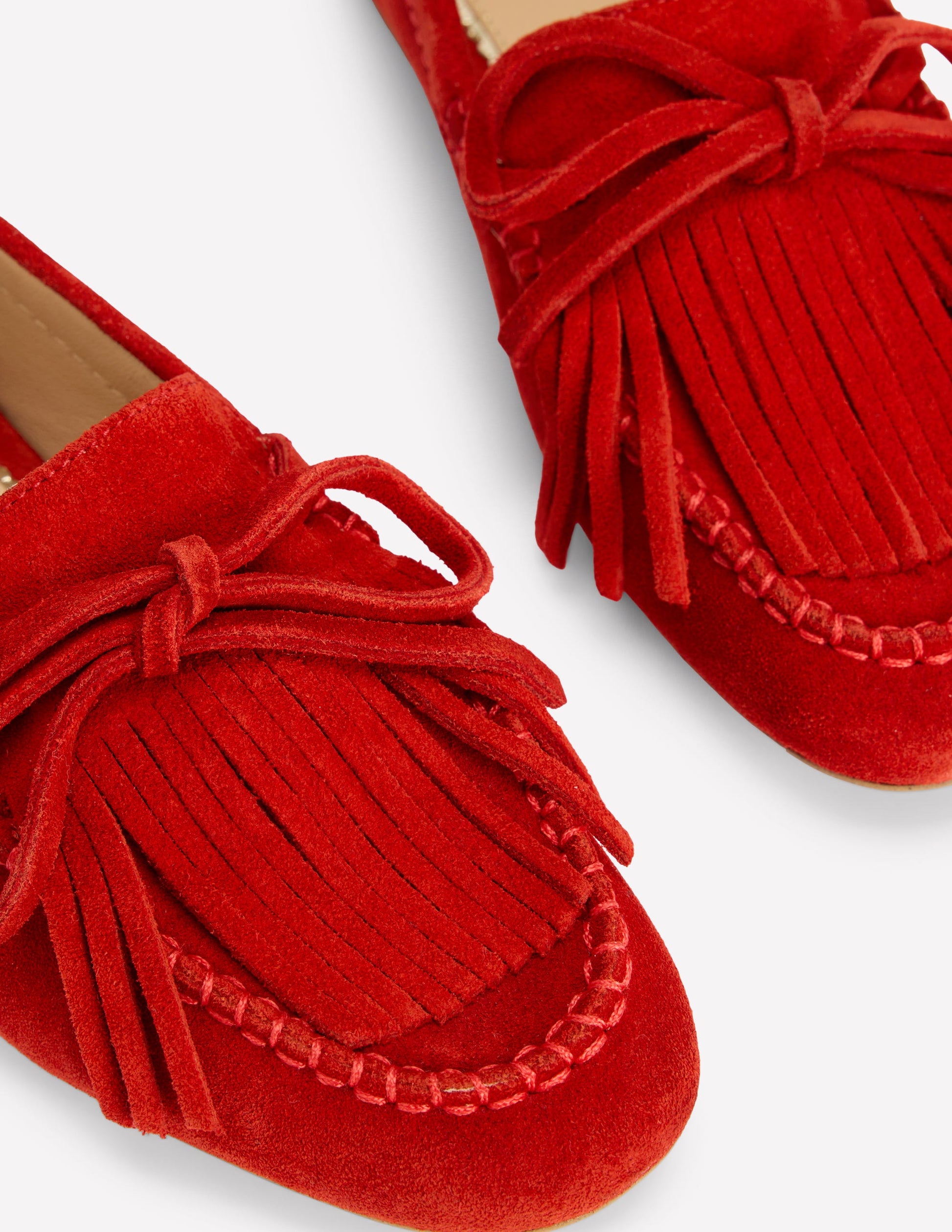 Soft Tassel Deck Shoes-Post Box Red-4