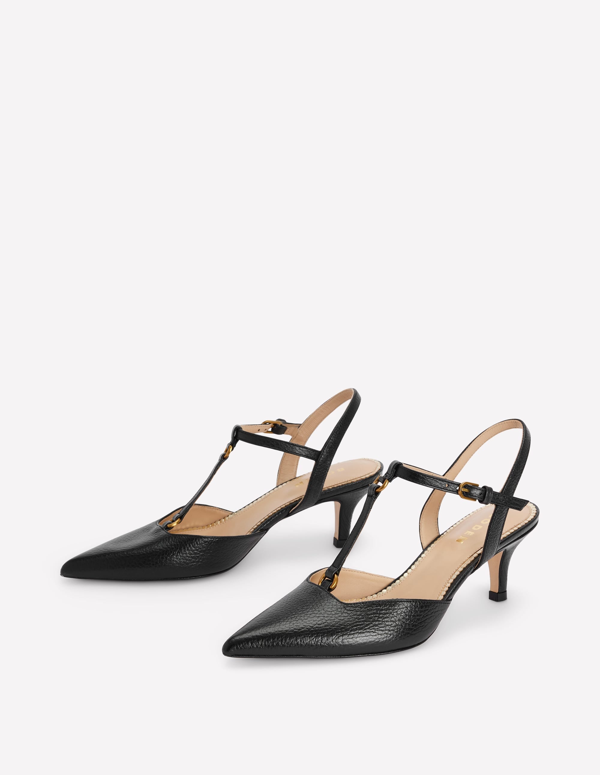 T-Bar Point Heels-Black - Image 4