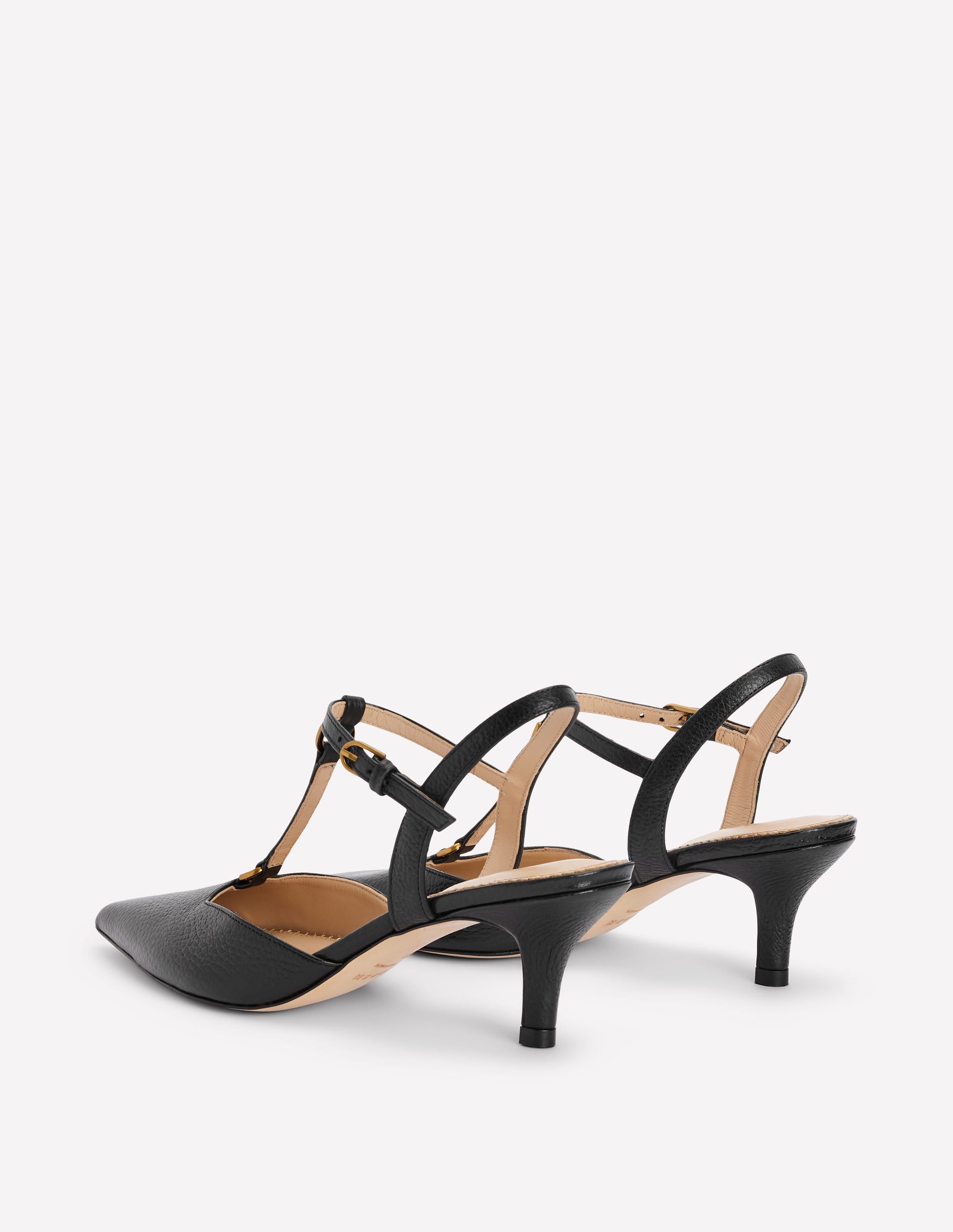 T-Bar Point Heels-Black - Image 6
